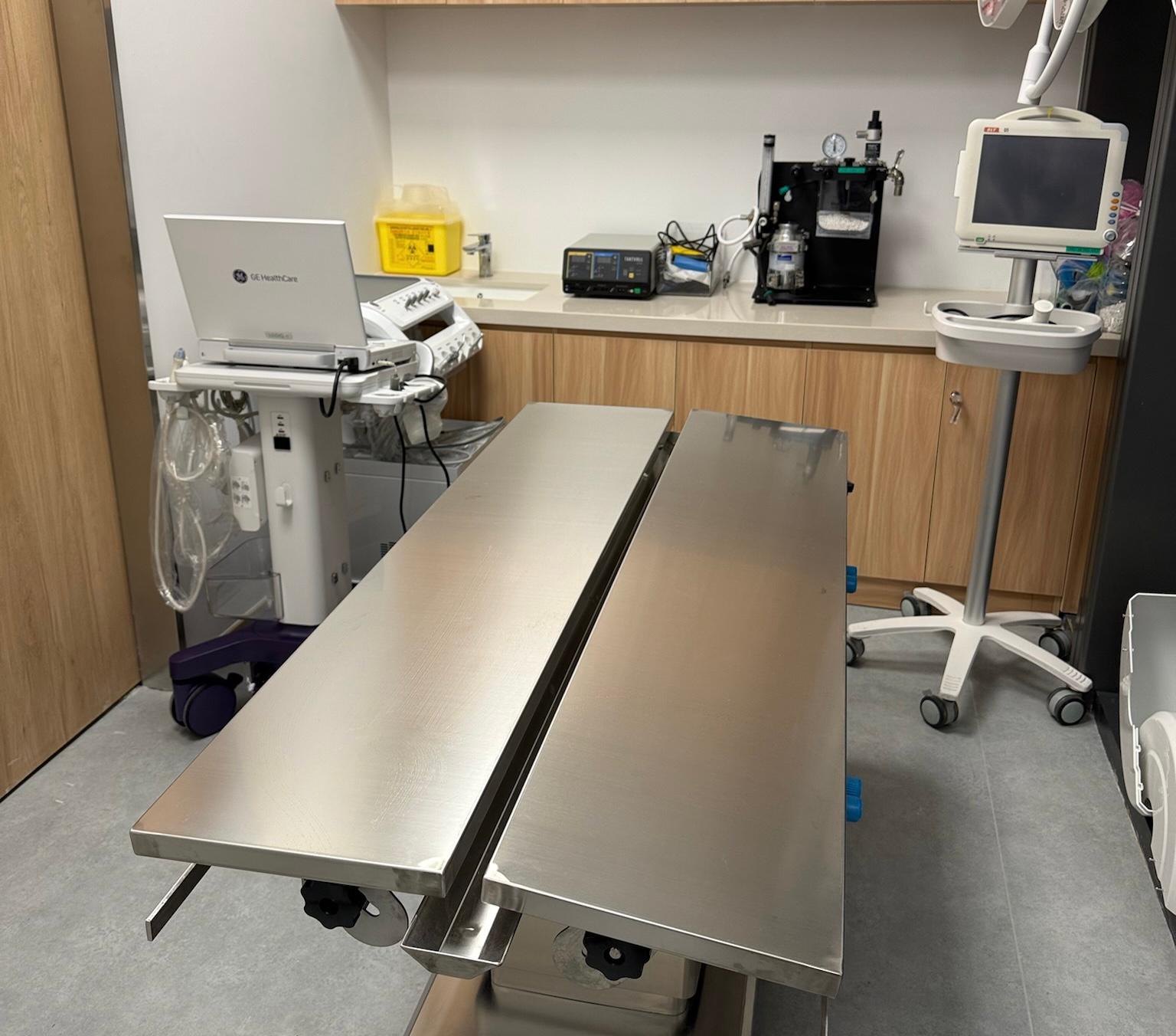 Veterinary treatment room